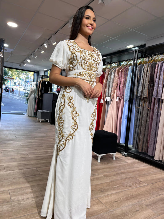 Caftan Siréne Velours "Milano" Amircouture - AmirCouture 