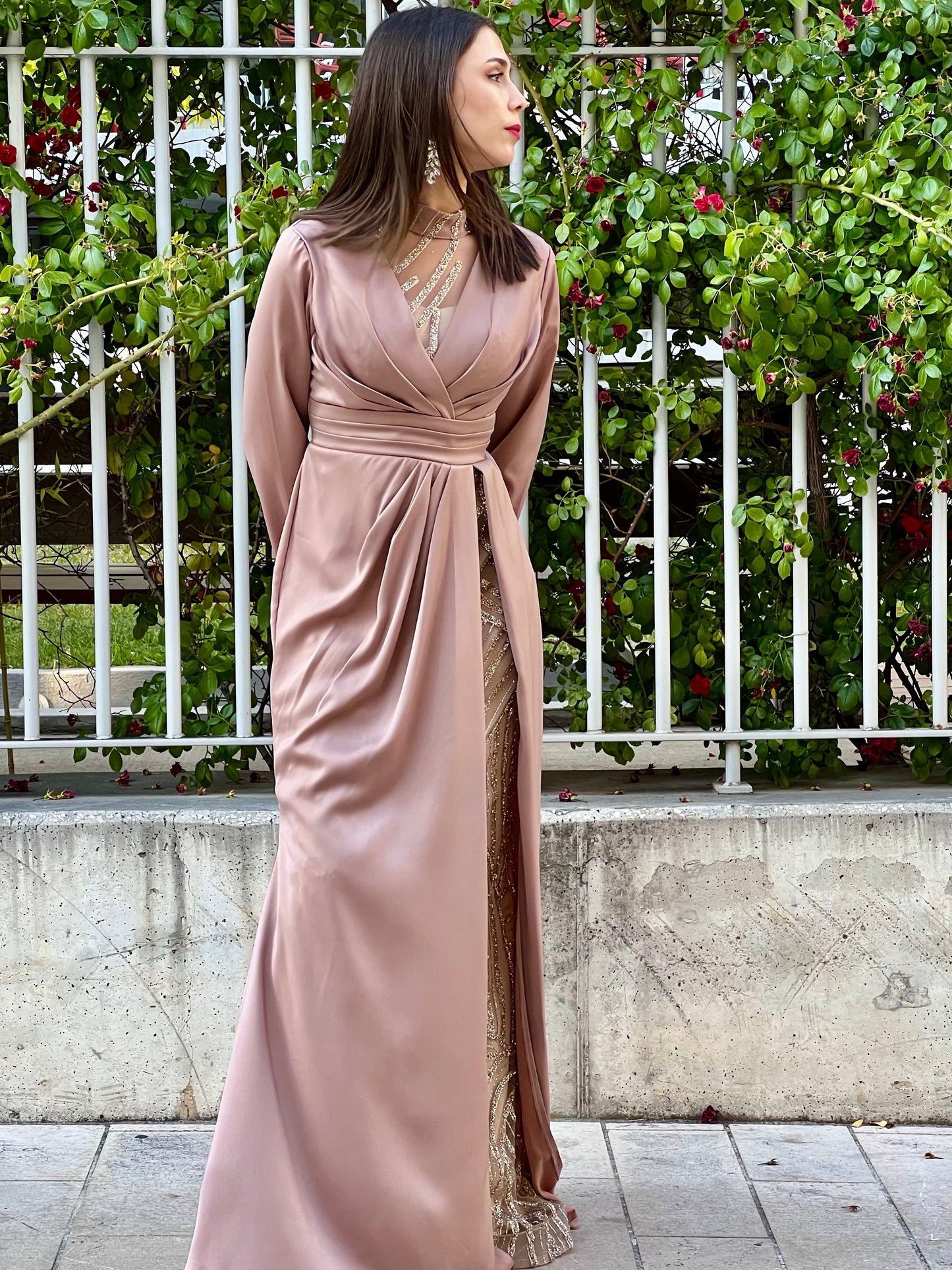 Robe de Soiree" Lunel" By Amir couture